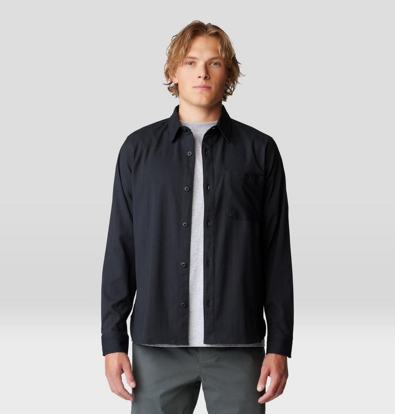 Men's Voyager One Long Sleeve Flannel, Color: Black, image 6