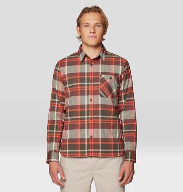 Men's Voyager One Long Sleeve Flannel, Color: Ridgeline Amsterdam Plaid, image 4