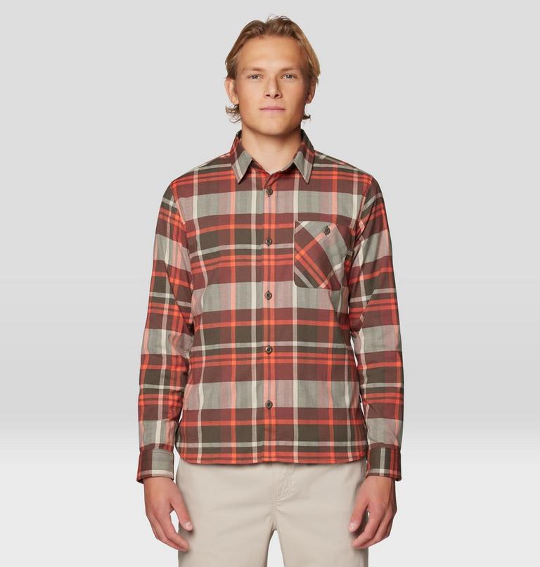 Men's Voyager One Long Sleeve Flannel, Color: Ridgeline Amsterdam Plaid, image 4