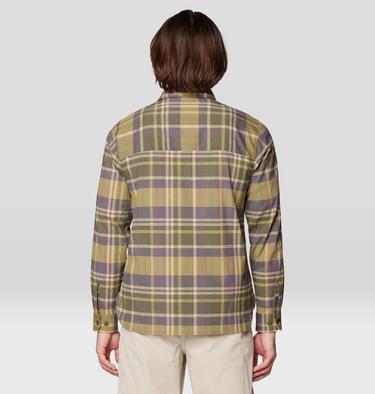 Men's Voyager One Long Sleeve Flannel, Color: Dark Pine Amsterdam Plaid, image 10