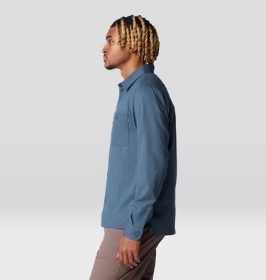 Men's Voyager One Long Sleeve Flannel, Color: Moon Blue, image 15