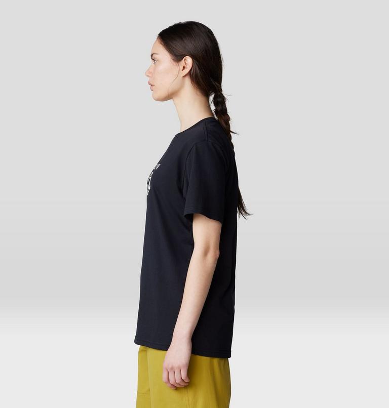 Women's MHW Logo Short Sleeve, Color: Black, image 3
