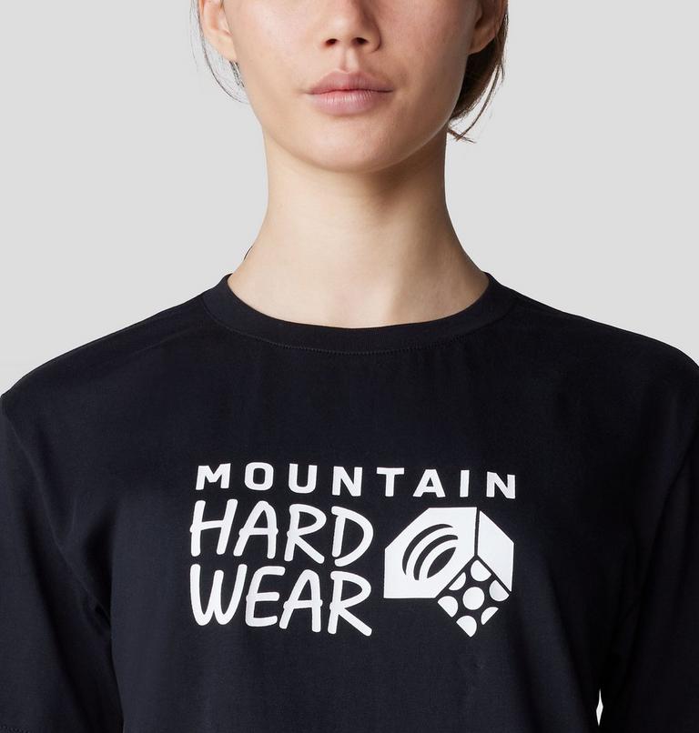 Women's MHW Logo Short Sleeve, Color: Black, image 4