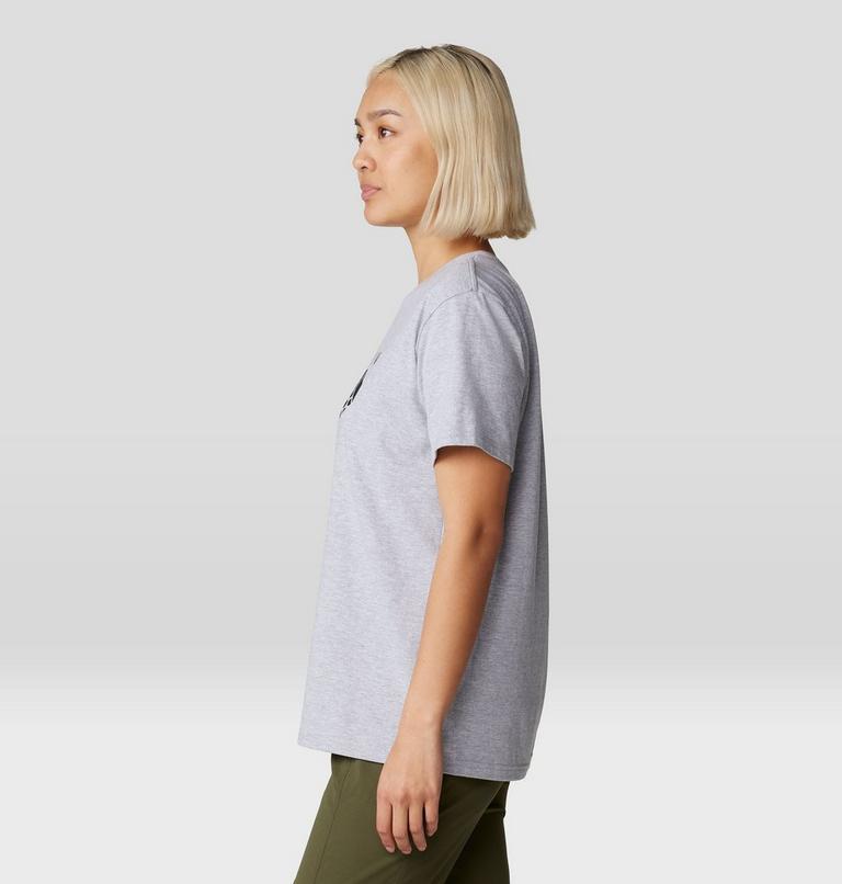 Women's MHW Logo Short Sleeve, Color: Hardwear Grey Heather, image 3
