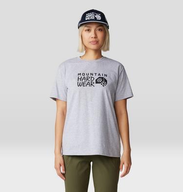 Women's MHW Logo Short Sleeve, Color: Hardwear Grey Heather, image 5