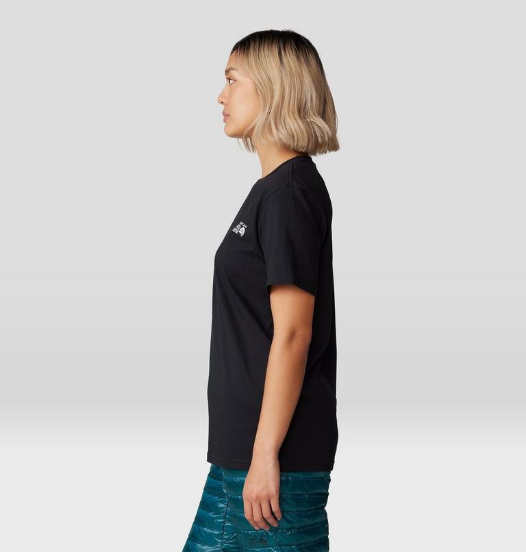 Women's MHW Logo Box Short Sleeve, Color: Black, image 3