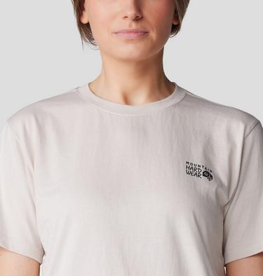Women's MHW Logo Box Short Sleeve, Color: Talc, image 4