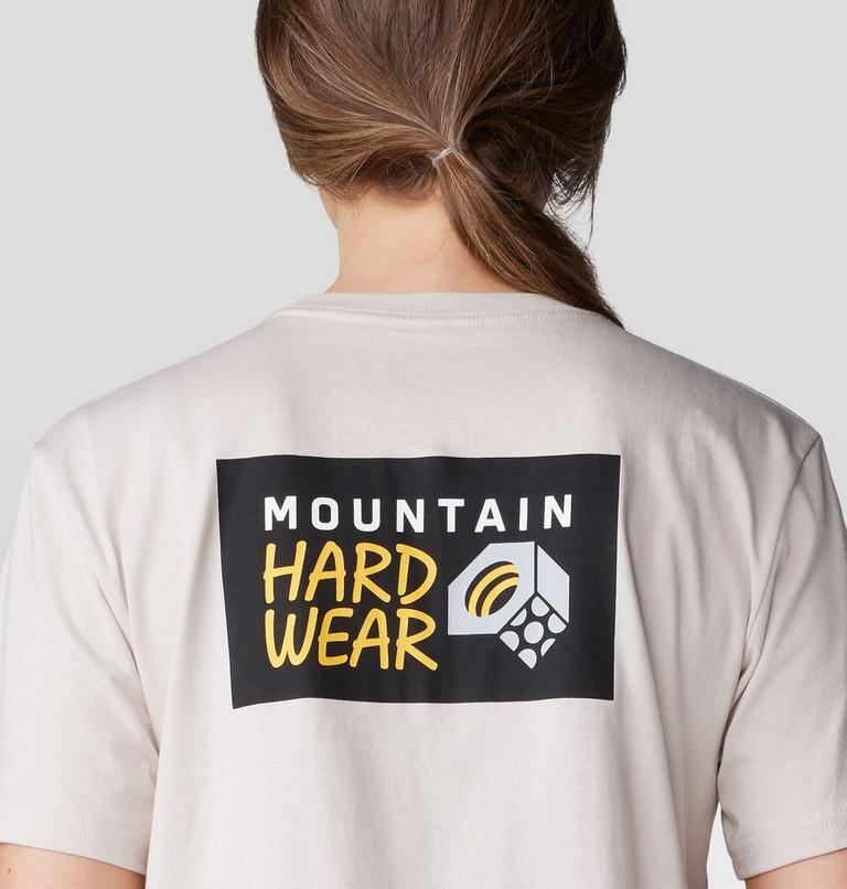 Women's MHW Logo Box Short Sleeve, Color: Talc, image 5