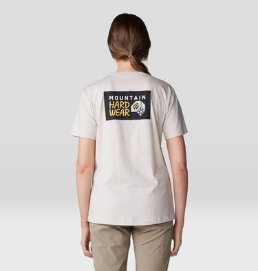 Women's MHW Logo Box Short Sleeve, Color: Talc, image 2