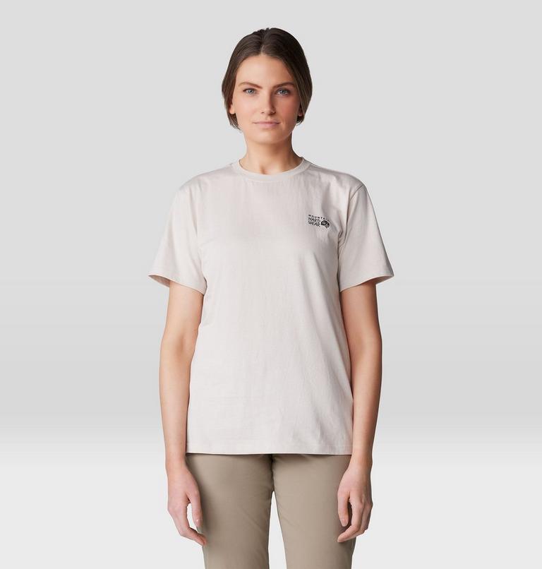 Women's MHW Logo Box Short Sleeve, Color: Talc, image 1
