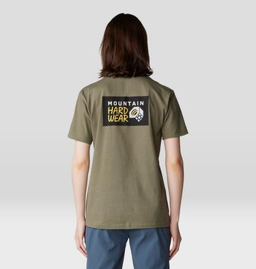 Women's MHW Logo Box Short Sleeve, Color: Stone Green, image 6