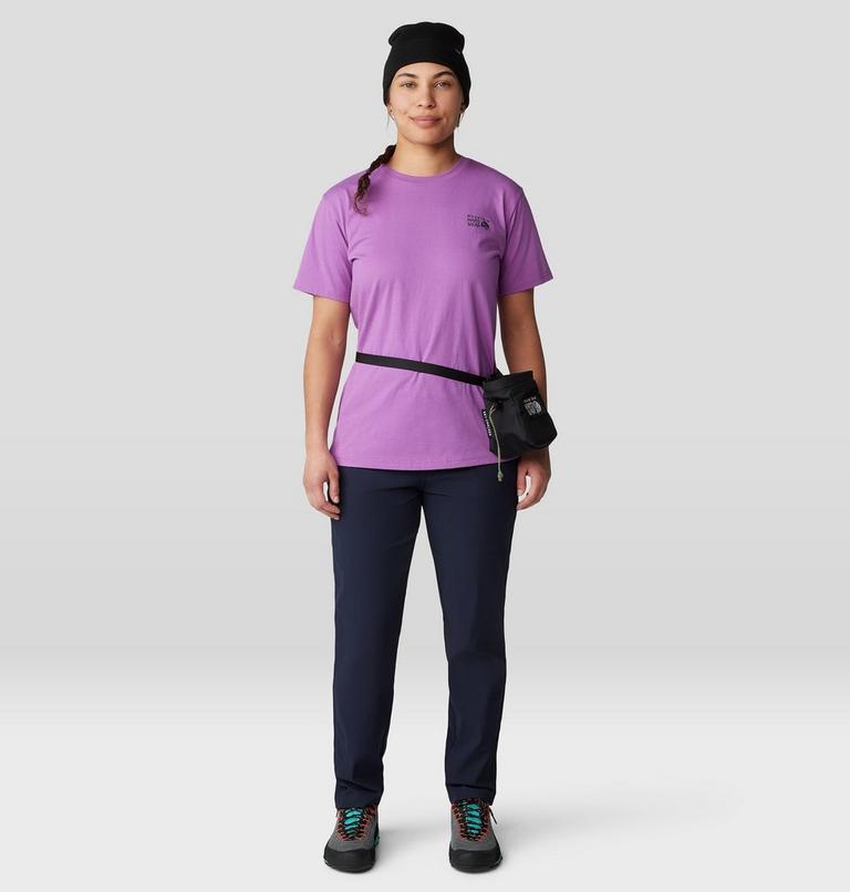 Women's MHW Logo Box Short Sleeve, Color: Lilac Glow, image 5