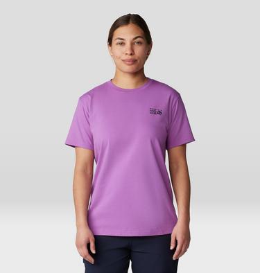 Women's MHW Logo Box Short Sleeve, Color: Lilac Glow, image 13
