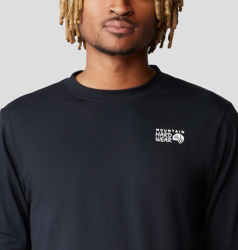 Men's MHW Back Logo Long Sleeve, Color: Black, image 4