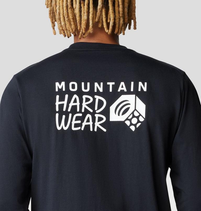 Men's MHW Back Logo Long Sleeve, Color: Black, image 5