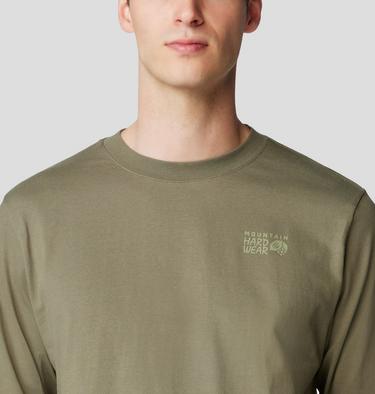 Men's MHW Back Logo Long Sleeve, Color: Stone Green, image 4