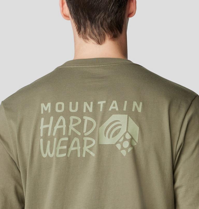 Men's MHW Back Logo Long Sleeve, Color: Stone Green, image 5