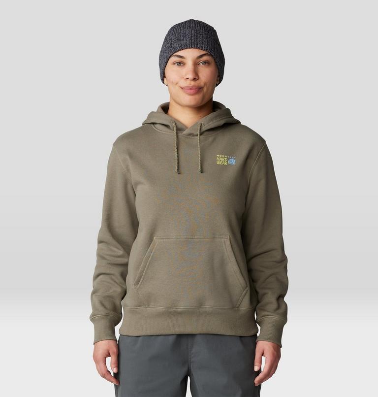 Women's MHW Logo Pullover Hoody, Color: Stone Green, image 1