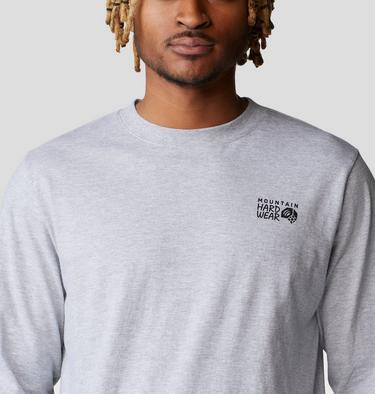 Men's MHW Box Logo Long Sleeve, Color: Hardwear Grey Heather, image 12