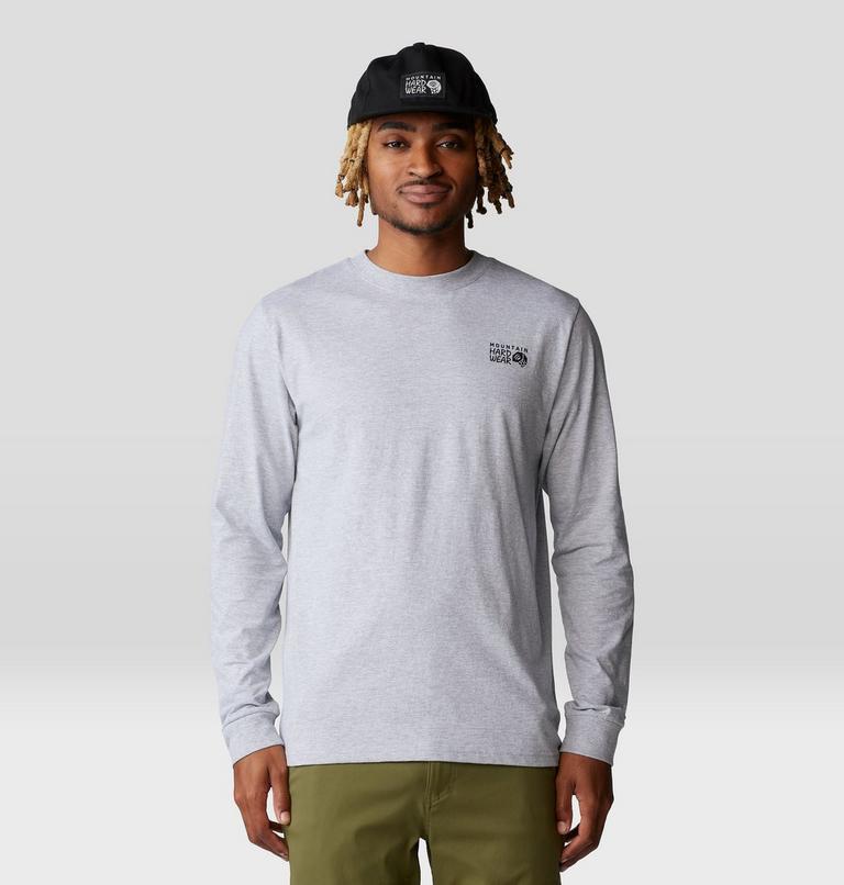 Men's MHW Box Logo Long Sleeve, Color: Hardwear Grey Heather, image 5
