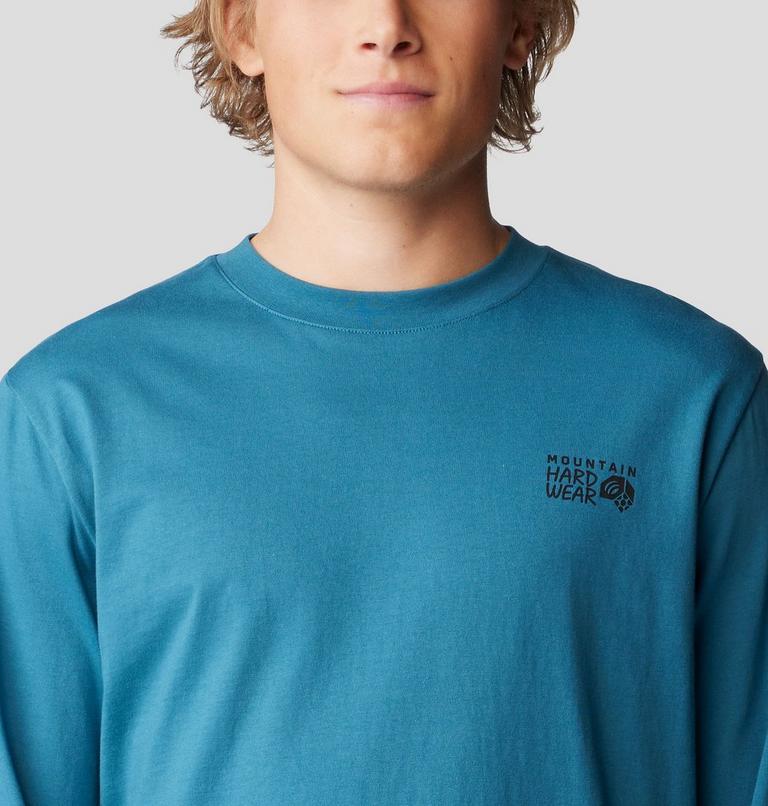 Men's MHW Box Logo Long Sleeve, Color: Baltic Blue, image 4
