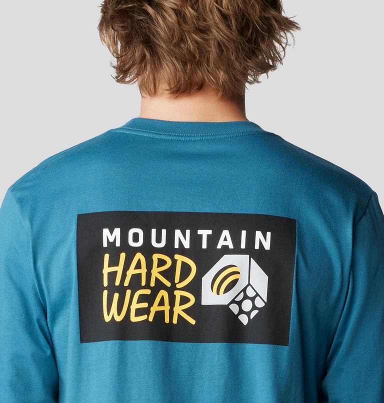 Men's MHW Box Logo Long Sleeve, Color: Baltic Blue, image 5