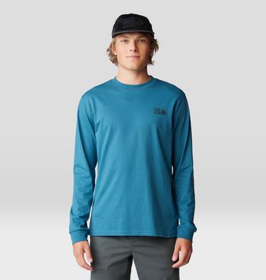 Men's MHW Box Logo Long Sleeve, Color: Baltic Blue, image 5