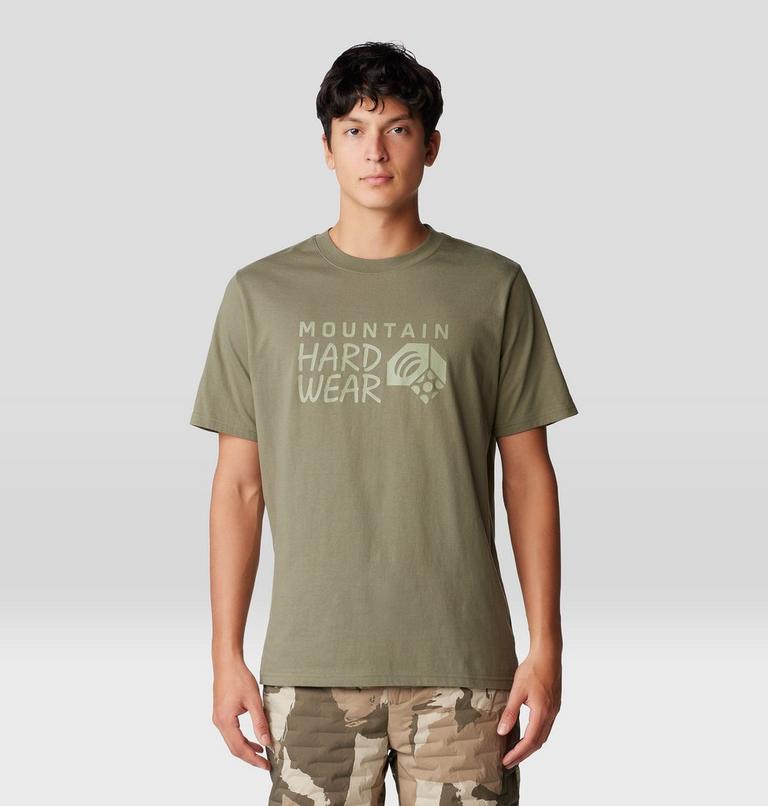 Men's MHW Logo Short Sleeve, Color: Stone Green, image 5