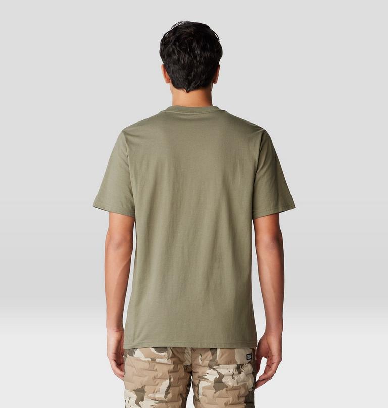 Men's MHW Logo Short Sleeve, Color: Stone Green, image 2