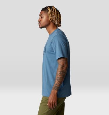 Men's MHW Logo Short Sleeve, Color: Adriatic Blue, image 3