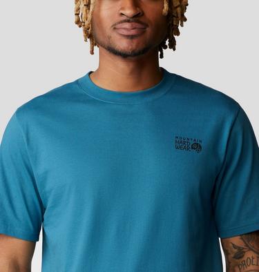 Men's MHW Box Logo Short Sleeve, Color: Baltic Blue, image 4