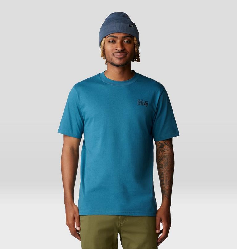 Men's MHW Box Logo Short Sleeve, Color: Baltic Blue, image 5