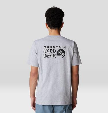 Men's Back Logo Short Sleeve, Color: Hardwear Grey Heather, image 2