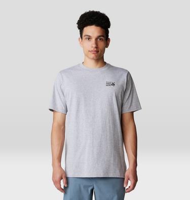 Men's Back Logo Short Sleeve, Color: Hardwear Grey Heather, image 1