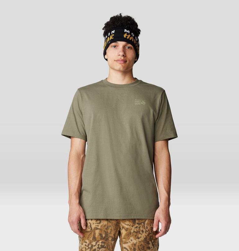 Back Logo à manches courtes, Color: Stone Green, image 6