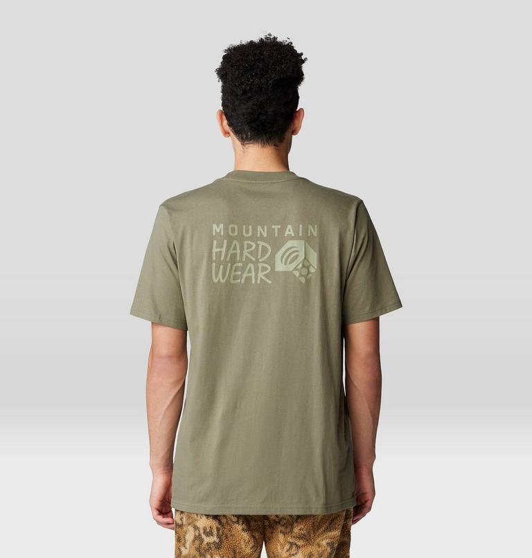 Back Logo à manches courtes, Color: Stone Green, image 2