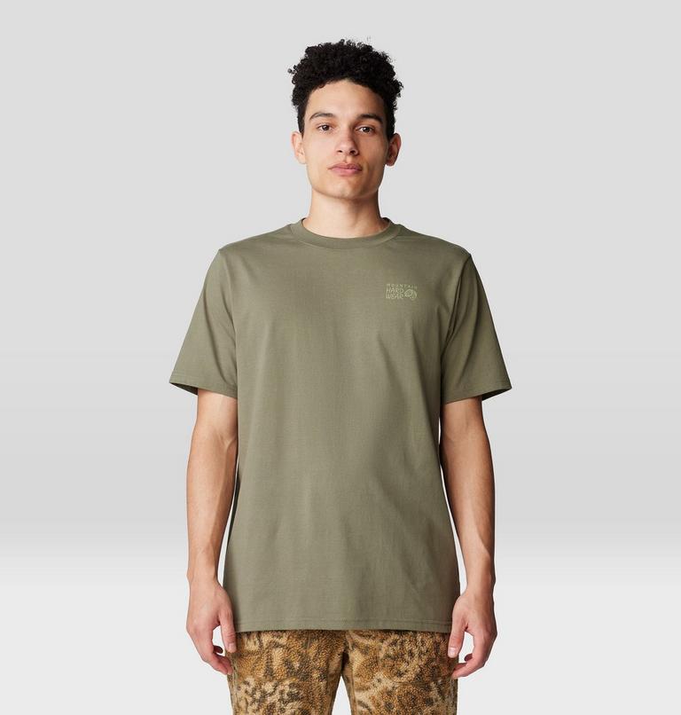Back Logo à manches courtes, Color: Stone Green, image 1