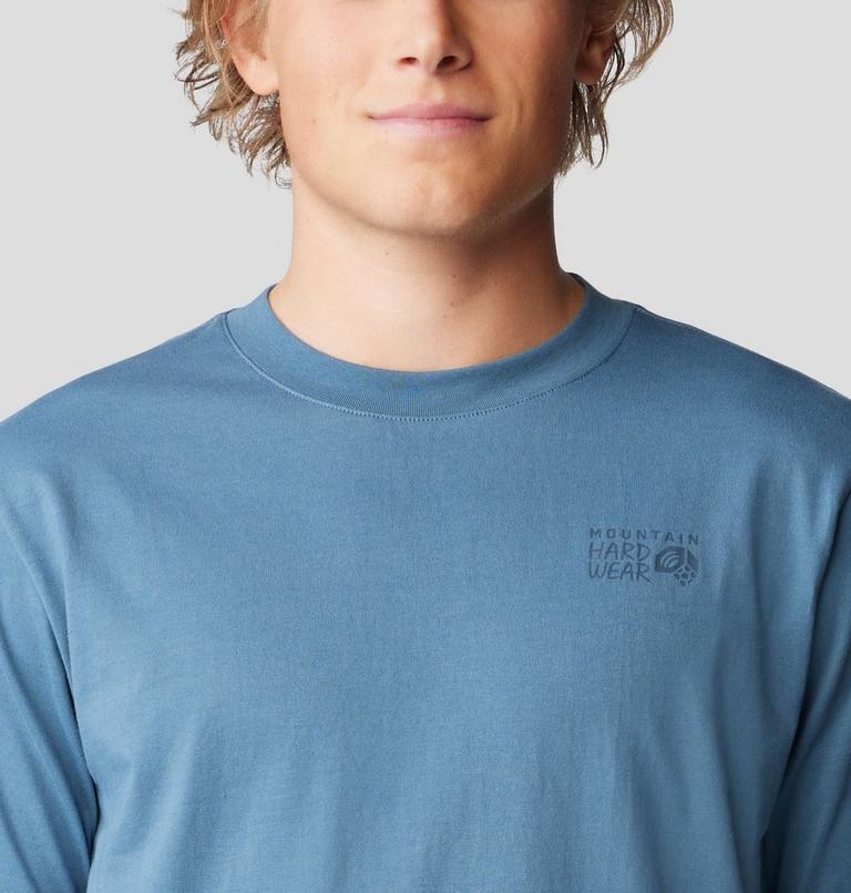 Men's Back Logo Short Sleeve, Color: Adriatic Blue, image 4