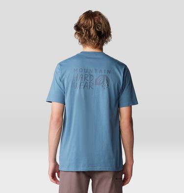 Men's Back Logo Short Sleeve, Color: Adriatic Blue, image 6