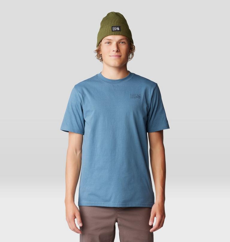 Men's Back Logo Short Sleeve, Color: Adriatic Blue, image 1