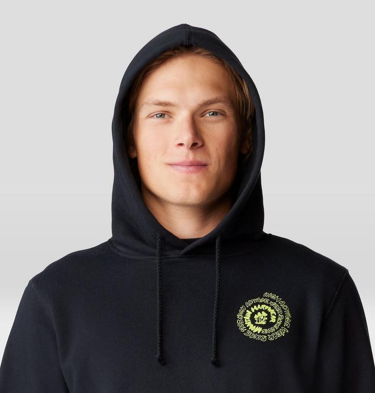 Men's Type Swirl Pullover Hoody, Color: Black, image 4