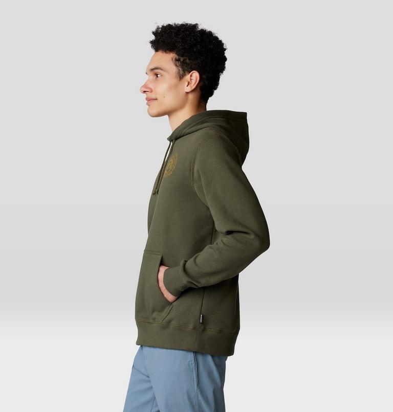 Men's Type Swirl Pullover Hoody, Color: Dark Pine, image 3