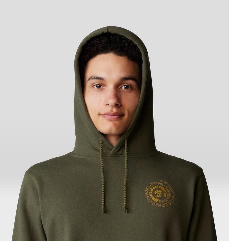 Men's Type Swirl Pullover Hoody, Color: Dark Pine, image 4
