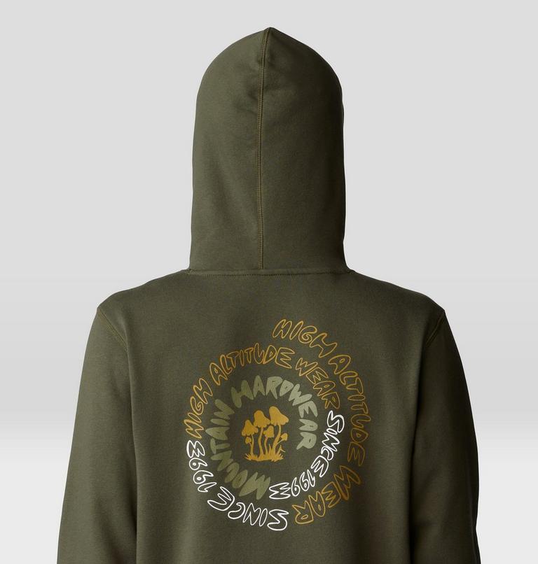 Men's Type Swirl Pullover Hoody, Color: Dark Pine, image 5