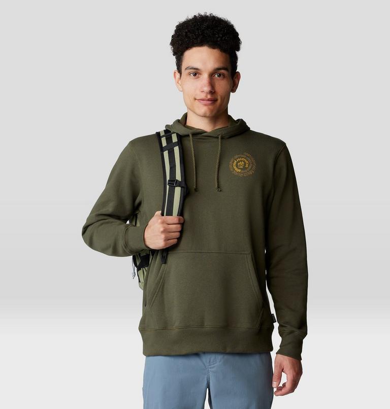 Men's Type Swirl Pullover Hoody, Color: Dark Pine, image 6