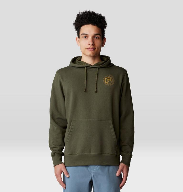 Men's Type Swirl Pullover Hoody, Color: Dark Pine, image 1