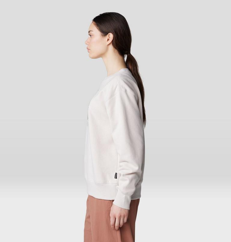 Women's Type Swirl Crew Sweatshirt, Color: Talc, image 3