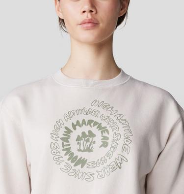 Women's Type Swirl Crew Sweatshirt, Color: Talc, image 16