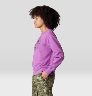 Women's Type Swirl Crew Sweatshirt, Color: Lilac Glow, image 7