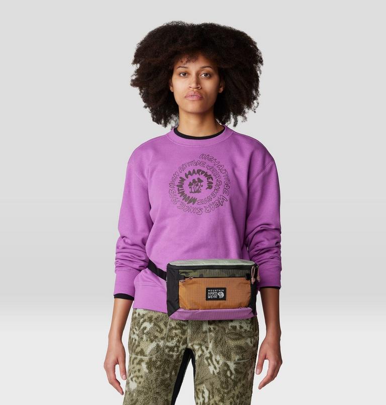 Women's Type Swirl Crew Sweatshirt, Color: Lilac Glow, image 5
